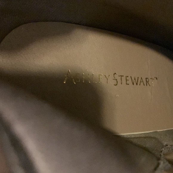 ASHLEY STEWART taupe studded wide leg tall boots size 10W. - Picture 5 of 6